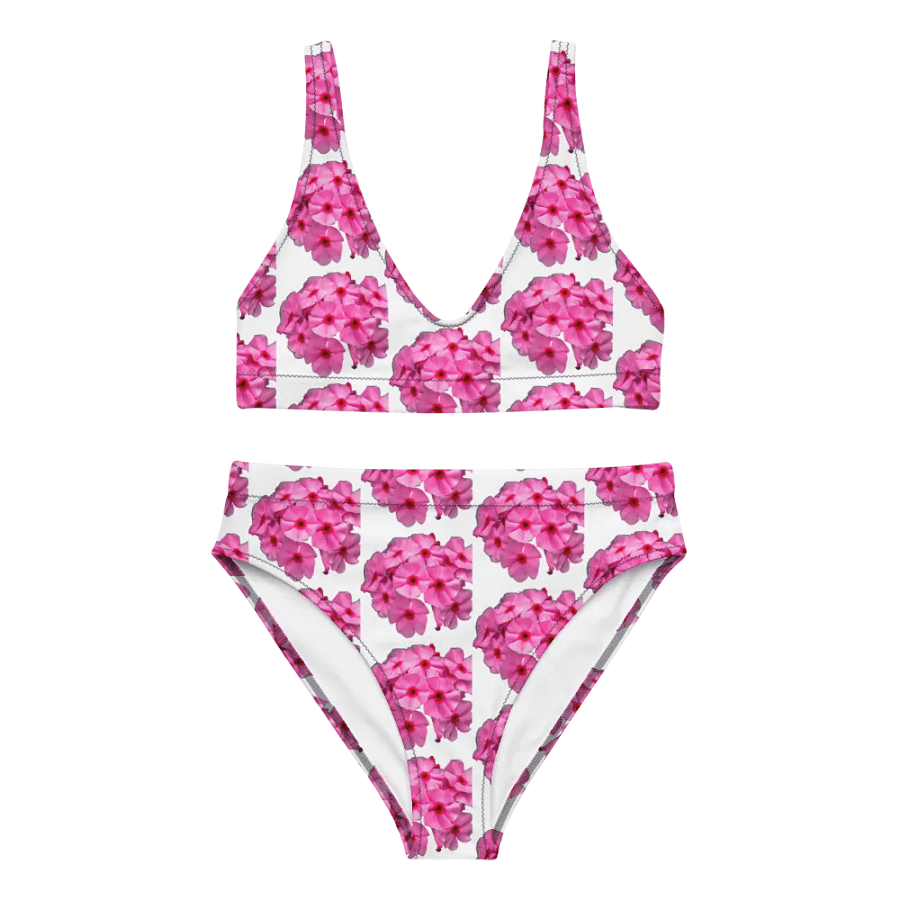 Blossom with Confidence in Our Sustainable Floral High-Waisted Bikini product image (12)