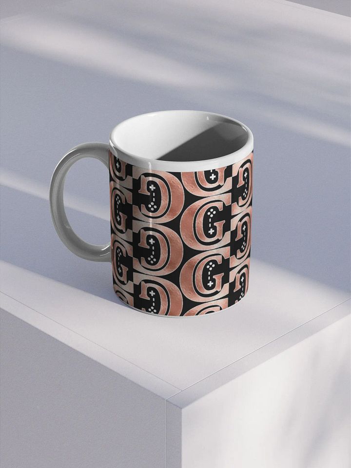 Dark Rose Gold Logo Pattern Mug product image (1)