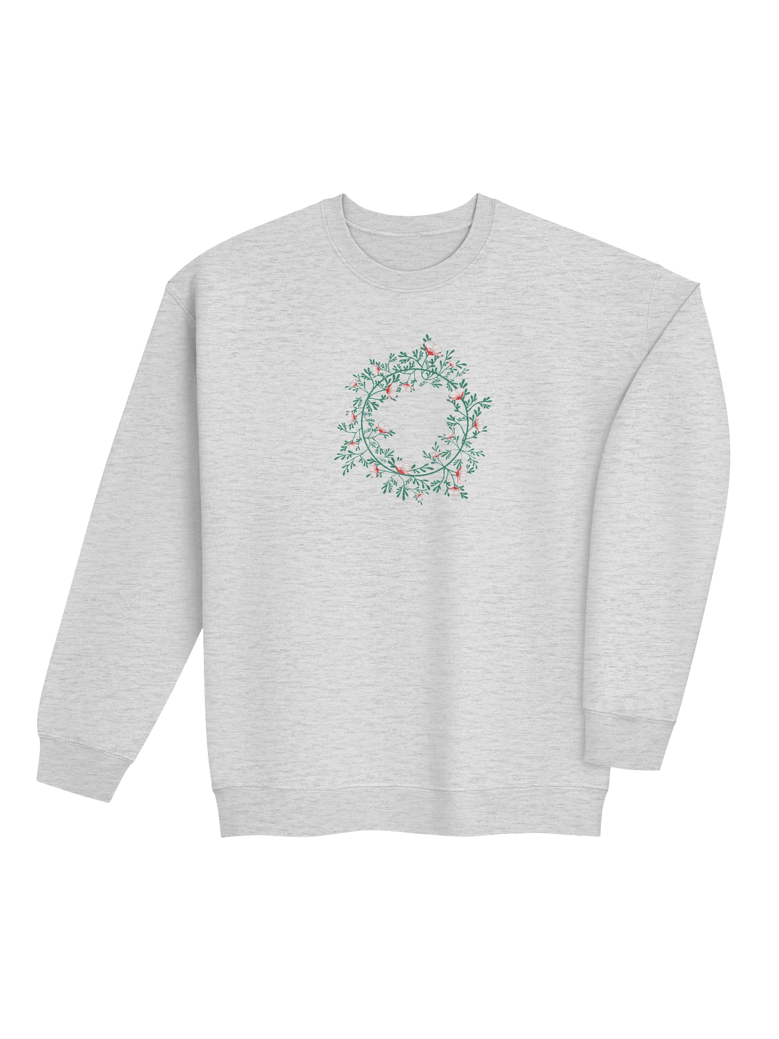 Poppy wreath sweatshirt (Peppermint) product image (10)