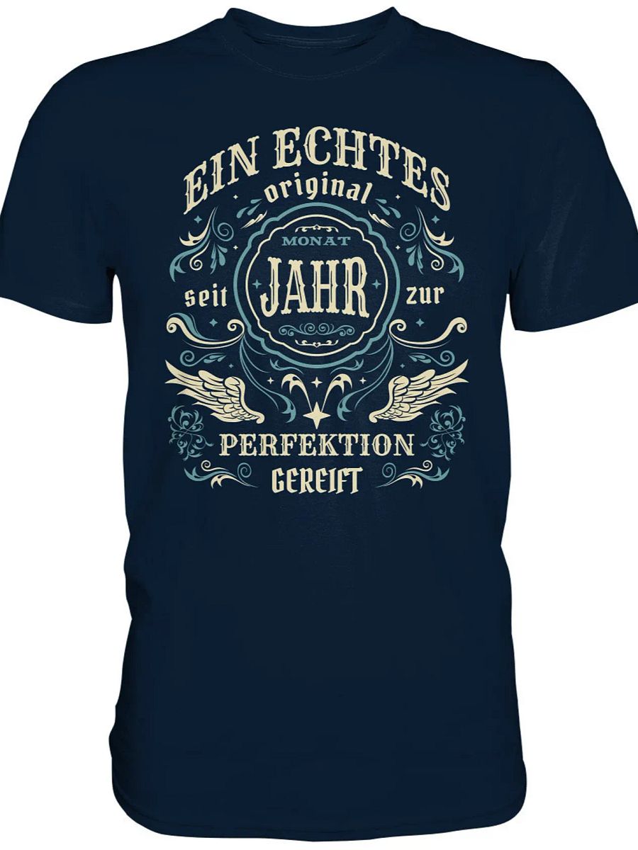 Geburtstag Shirt, Personalisiertes Geschenk | Jahreszahl Monat Shirt | Geburtstag Geburtsjahr | Original Geburtstag, Birthday Tee product image (4)