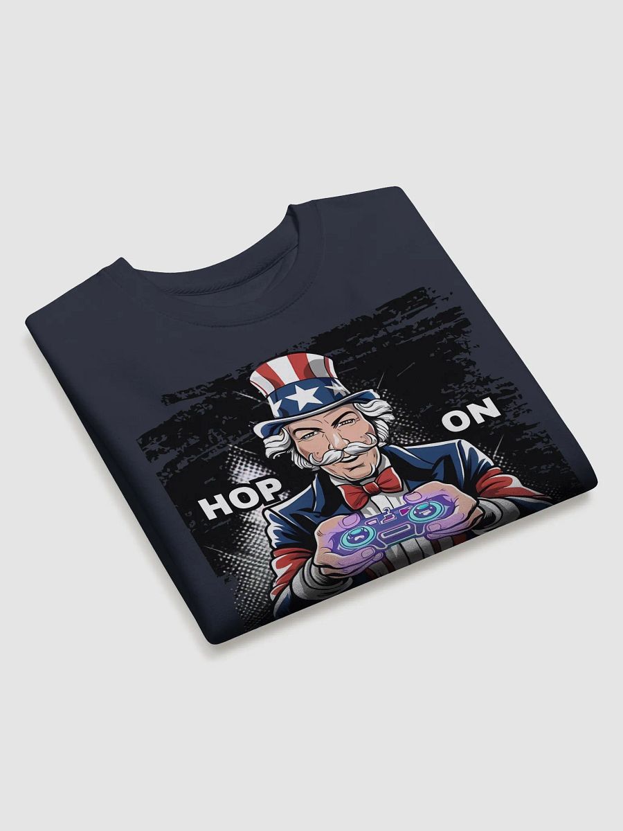 Hop On Fortnite Uncle Sam's Fortnite Command Premium Cotton Sweatshirt product image (2)