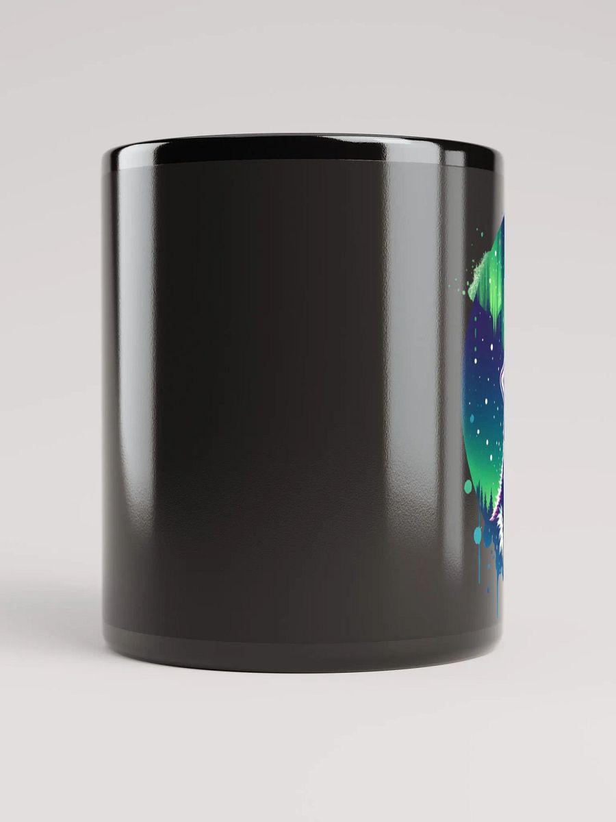 The Husky Aurora Howl Black Glossy Mug product image (5)