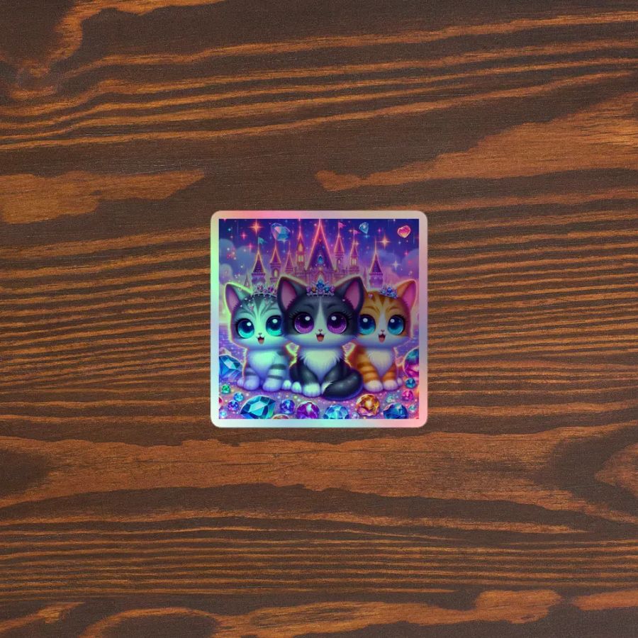 Fantasy Kittens Holographic Sticker Set product image (3)