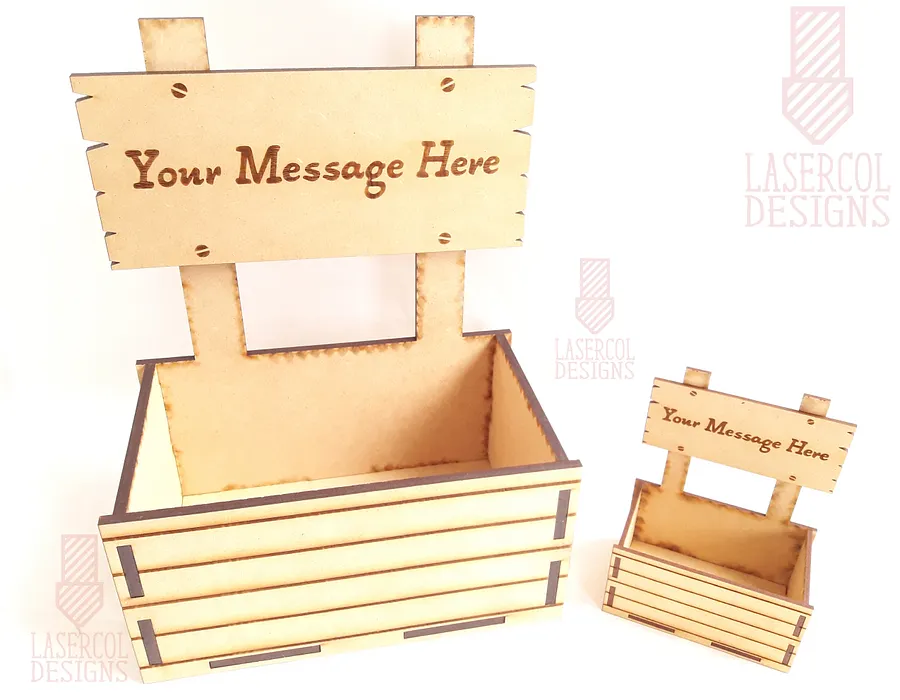 Gift Basket (Two Sizes) - Laser Cut Files product image (6)