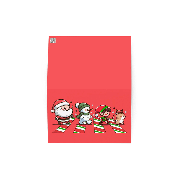 Santa gang crosswalk -Christmas card product image (2)