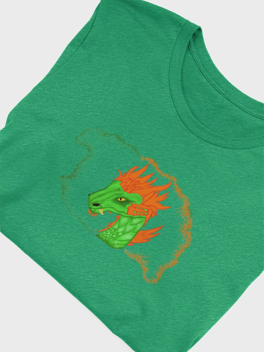 Fiery Dragon Head Stylized T-Shirt product image (5)