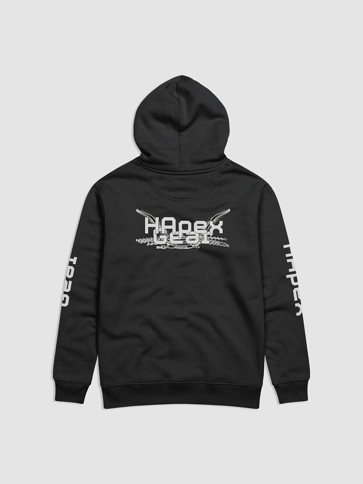 Unisex Essential Eco Hoodie - White HApex Gear Black Logo product image (1)