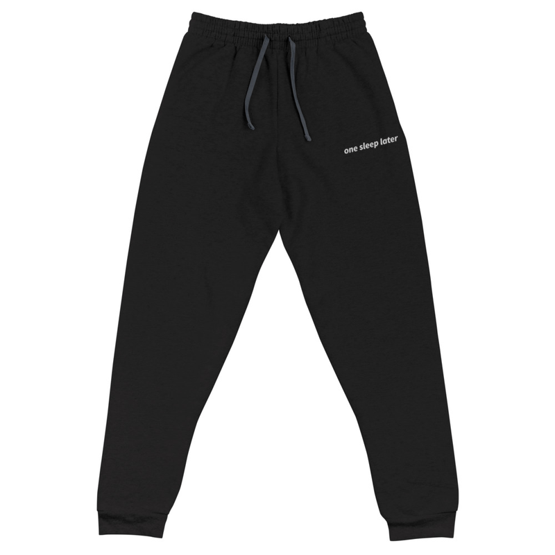 One Sleep Later Embroidered Joggers product image (1)