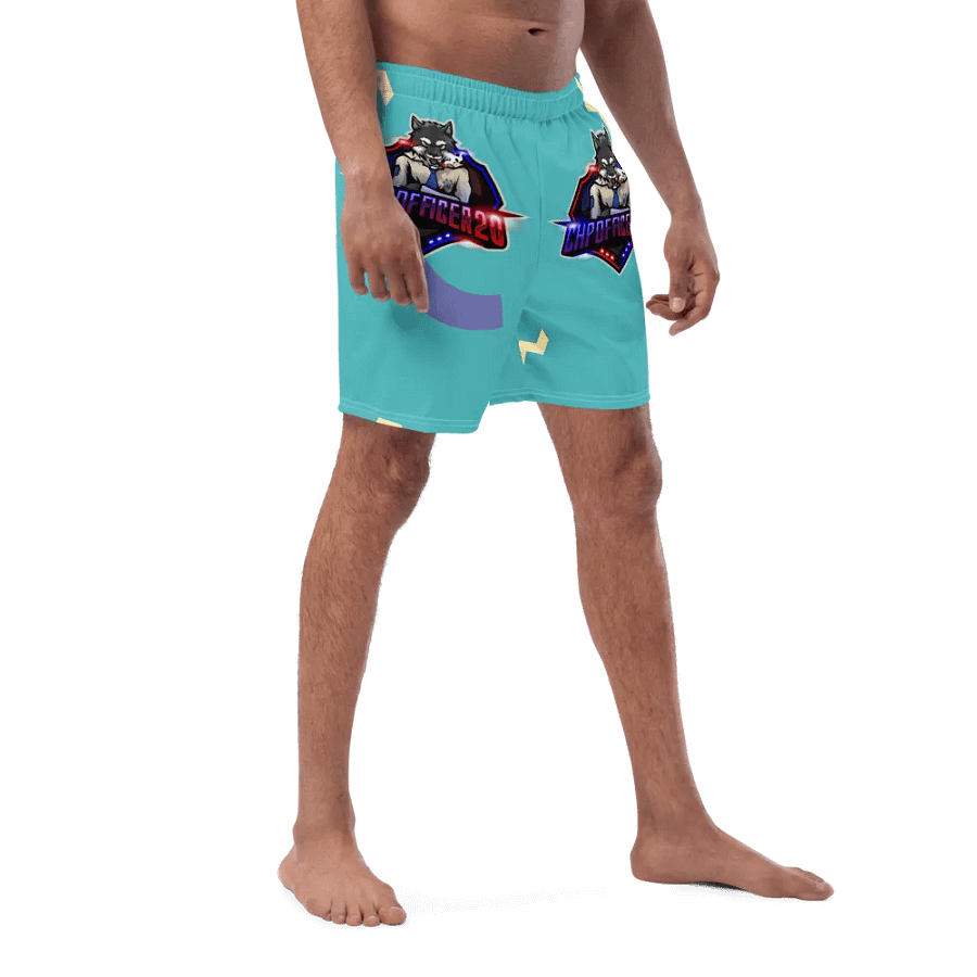 Choppercrew Emblem All-Over Print Swim Trunks product image (8)