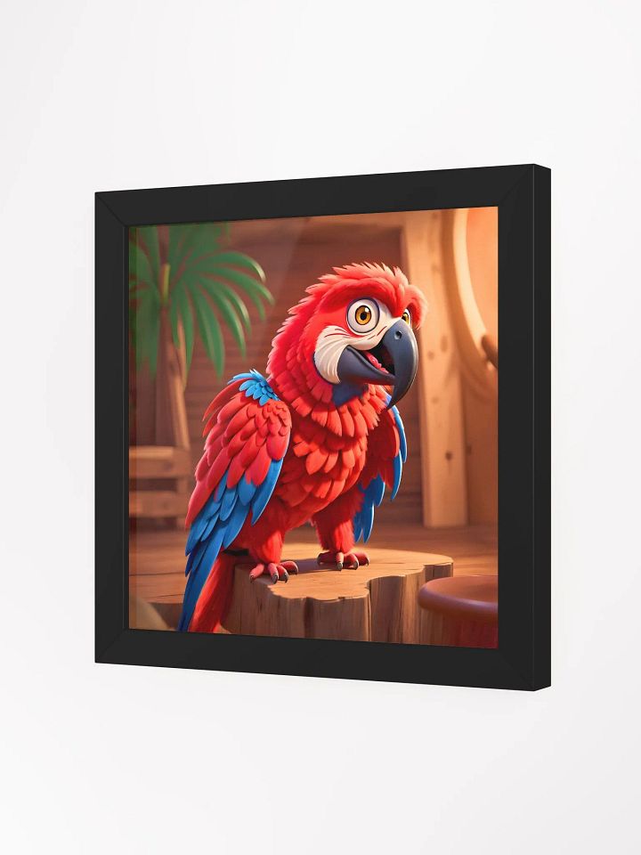Endangered Species - Mexico - Scarlet Macaw Eco-Friendly Ayous Wood Framed Poster product image (2)