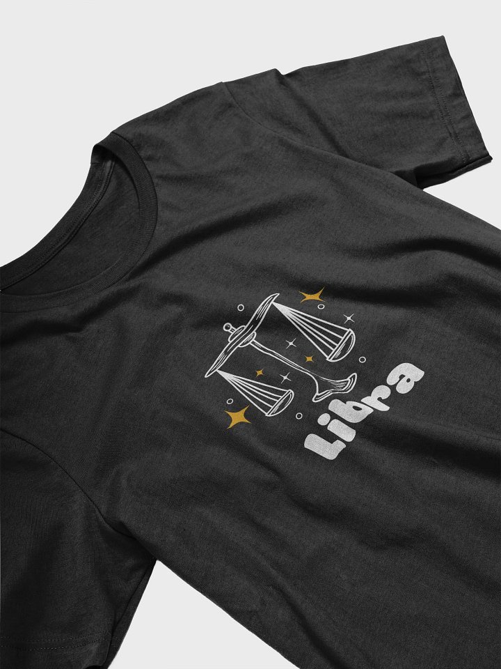 Libra Scales T-shirt - White Writing product image (2)