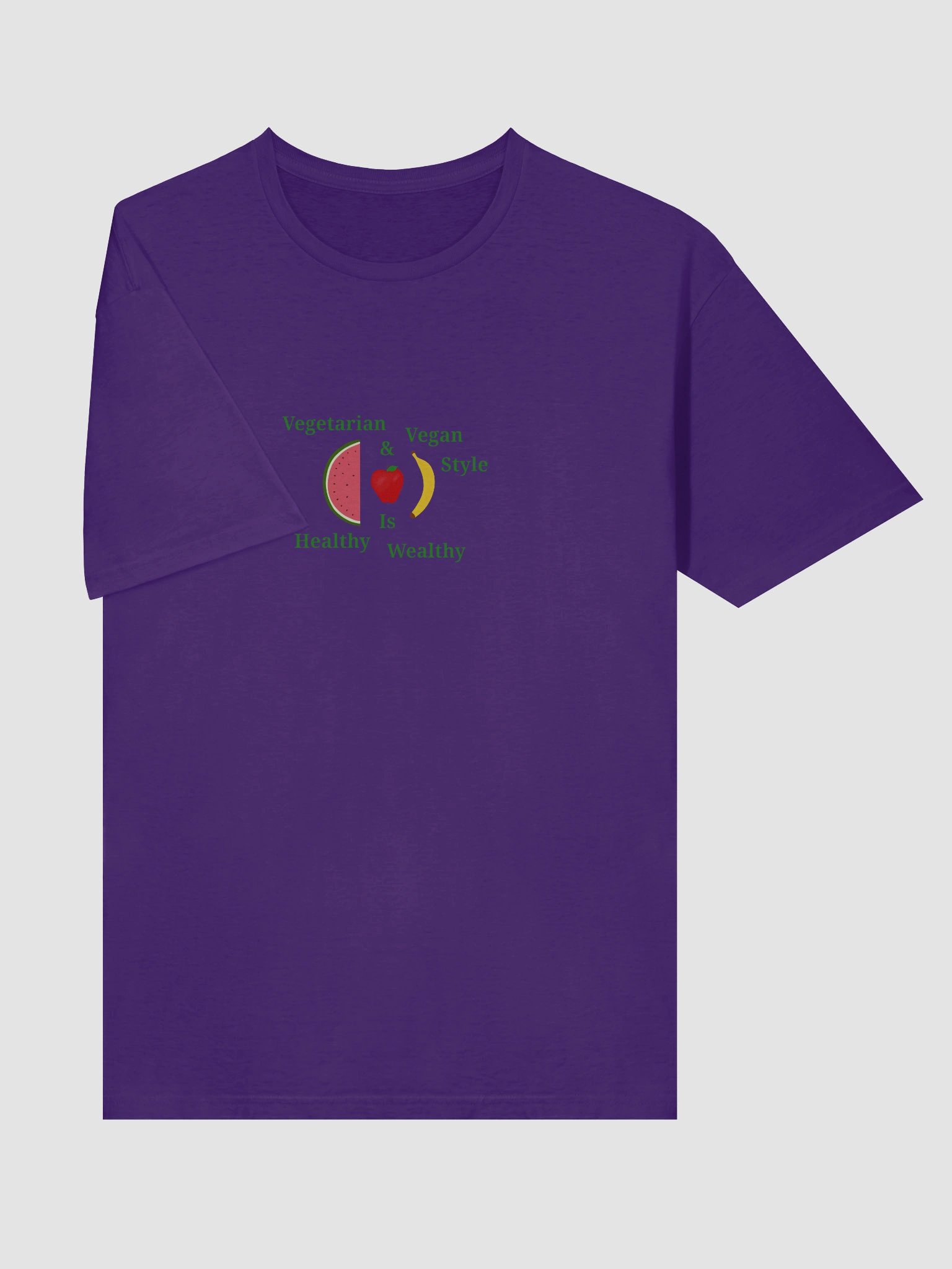 Healthy Wealthy Vegetarian & Vegan T-Shirt product image (5)