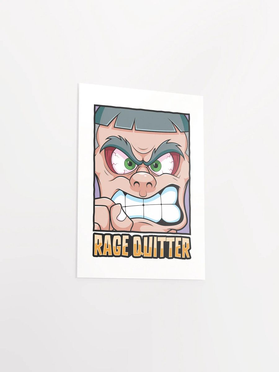 Funny Gamer Poster – Retro Rage Quit Wall Art product image (34)