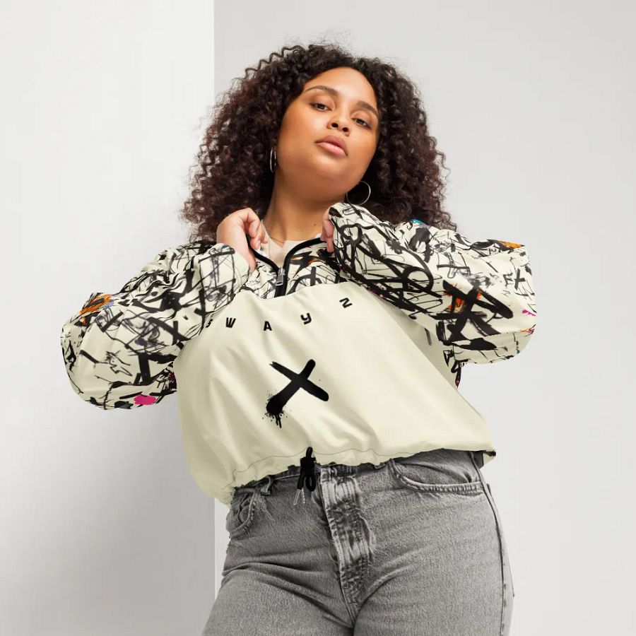 Urban Tagged by Swayze Crop Hoodie Windbreaker product image (7)