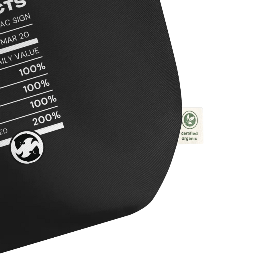 Pisces Nutrition Facts Tote product image (3)