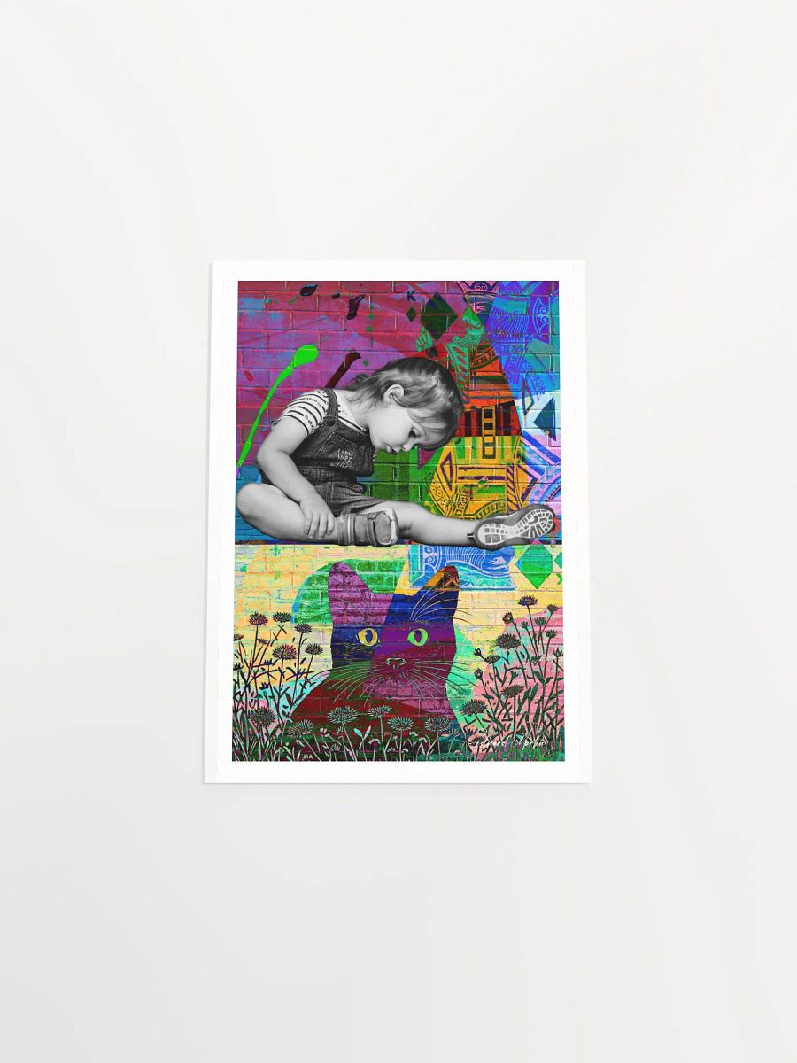 'Over the Wall' by Edward Martin-Mixed Media Collage Print product image (5)