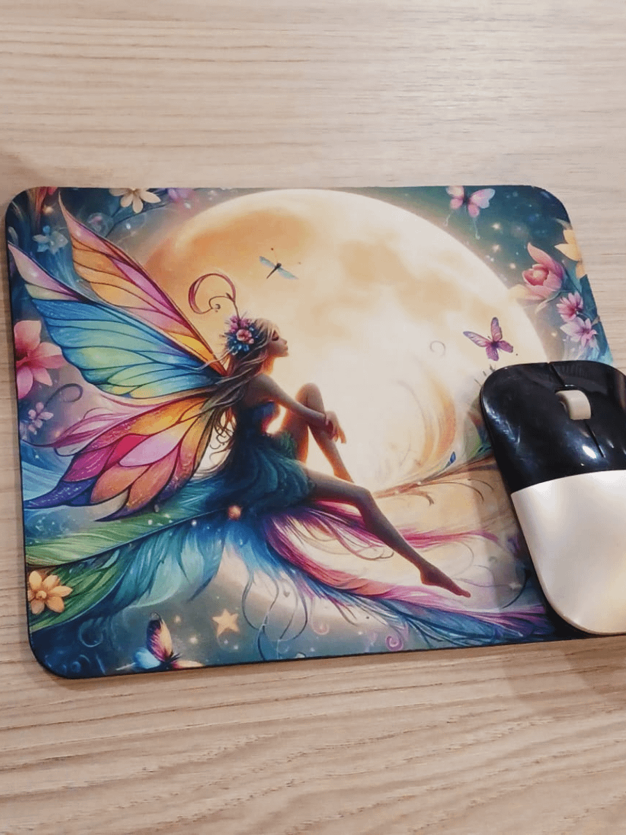 Moonlit Fairy Mouse Pad product image (1)