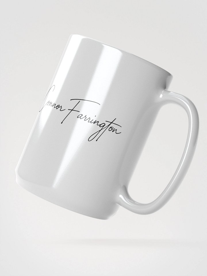 Golden Wolf Logo White Glossy Mug product image (2)