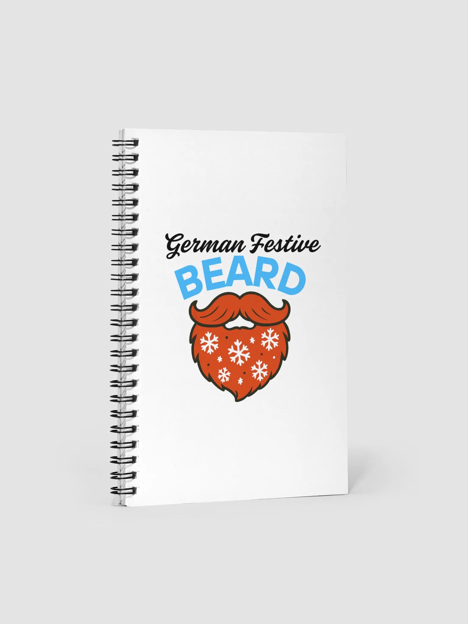 German Festive Beard Spiral Notebook product image (1)