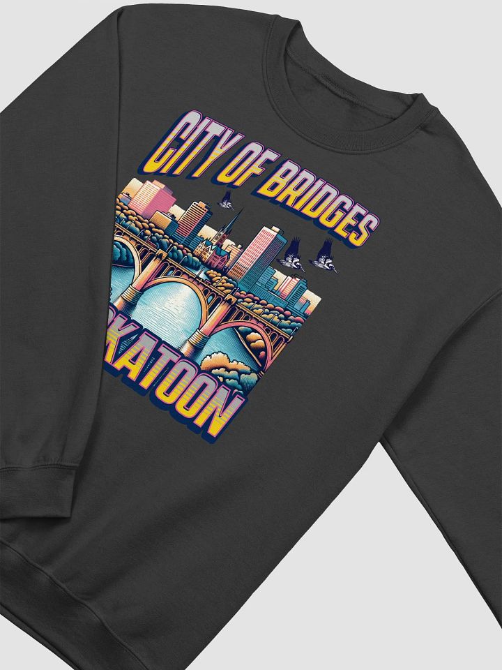 City of Bridges Saskatoon Urban Skyline Sweatshirt product image (2)
