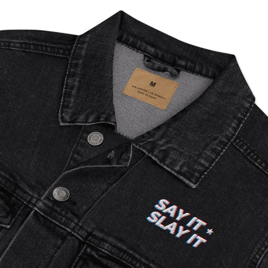 SAY IT SLAY IT Denim Jacket product image (5)