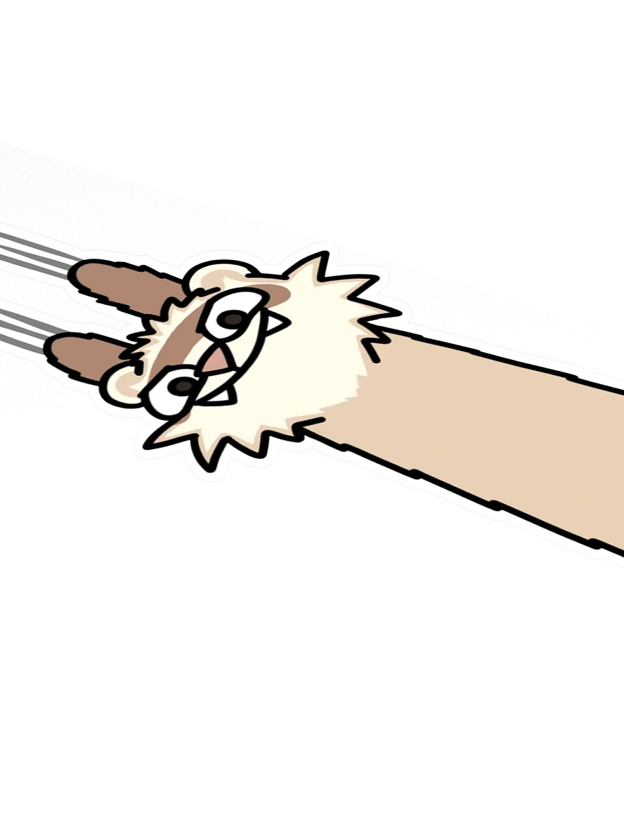 Meems Scratch - Long Car/Laptop Stiker product image (4)