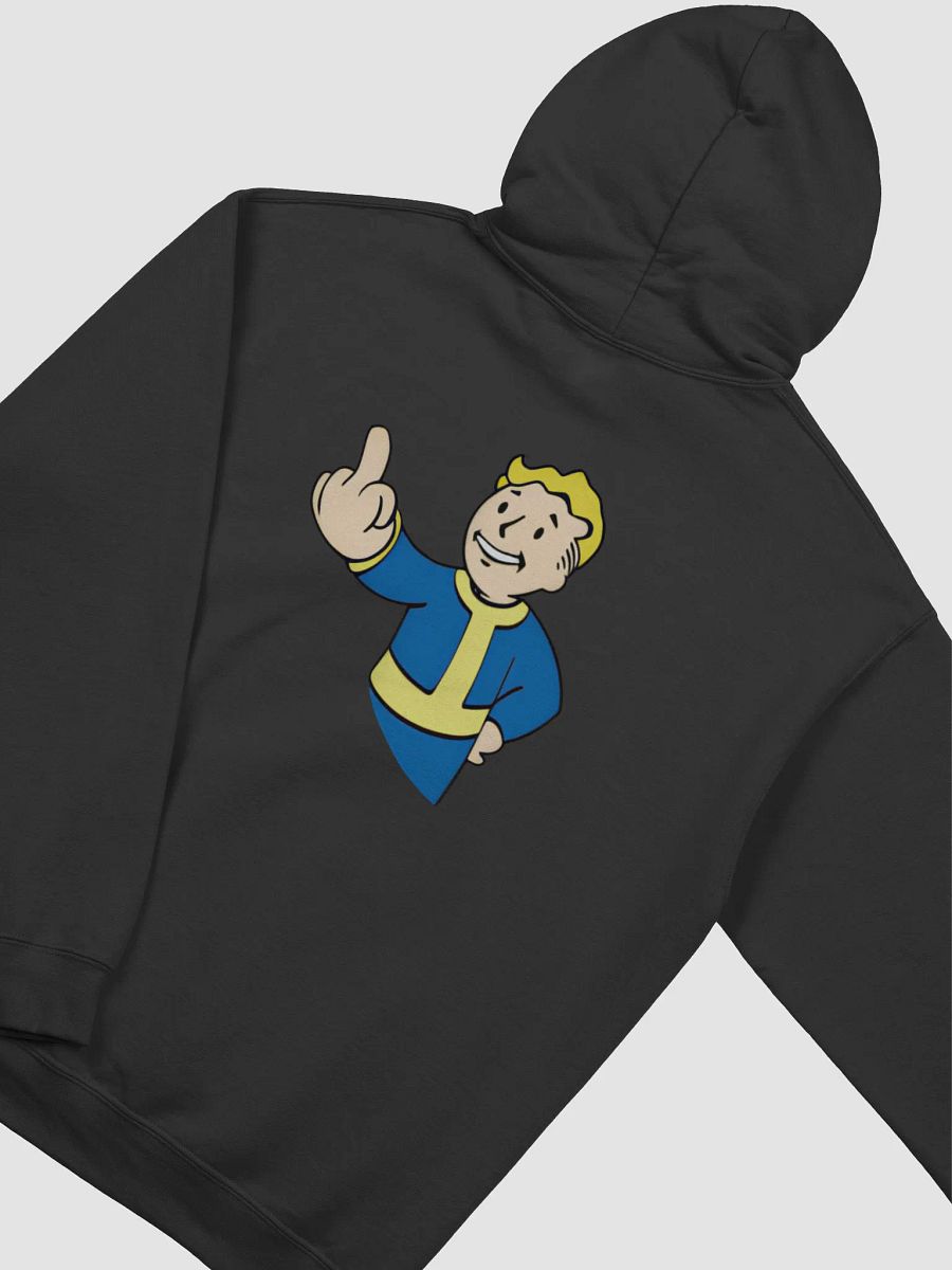Fallout 76 Vault Boy Middle Finger Hoodie (Printed On The Back Only) product image (3)