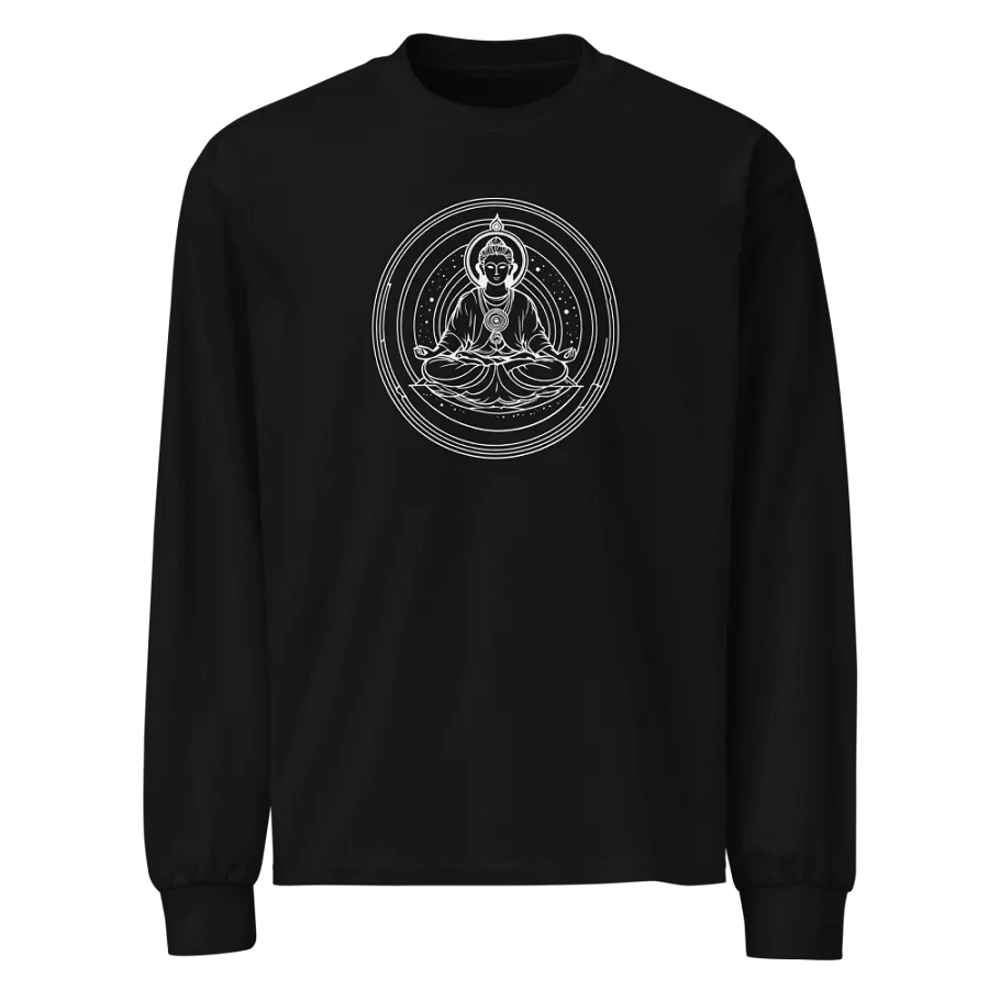 [Meditation 3 - White] - Unisex Premium Heavyweight Long Sleeve Shirt product image (1)