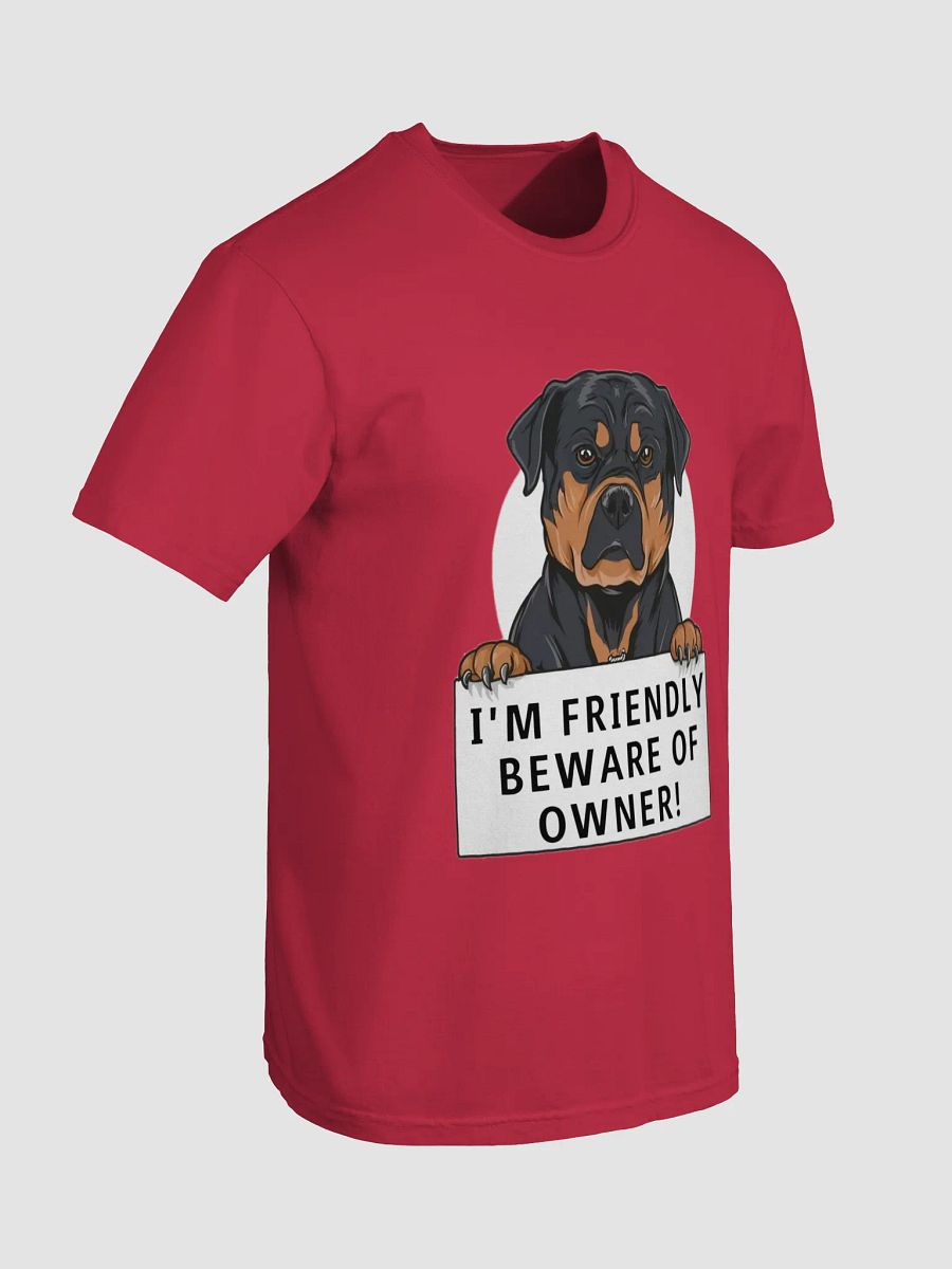 Friendly Rottweiler Warning T-Shirt product image (7)