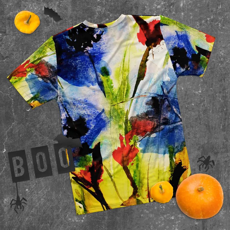 original watercolour painting on tshirt product image (10)