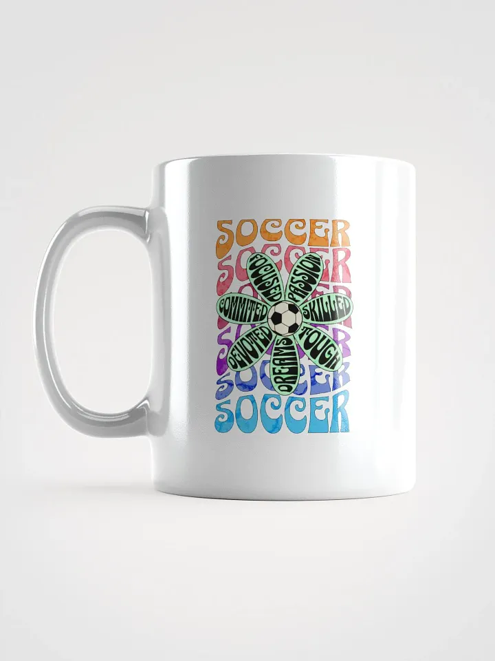 Flower Soccer Motivational Passion Floral Mug product image (1)