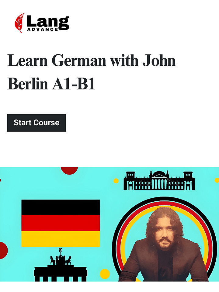 Learn German with John Berlin A1-B1 product image (1)