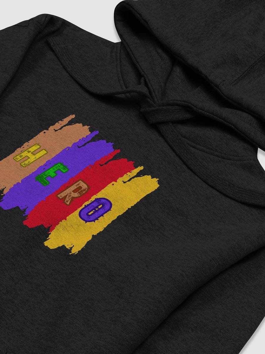 Colorful Distressed HERO Unisex Hoodie product image (3)