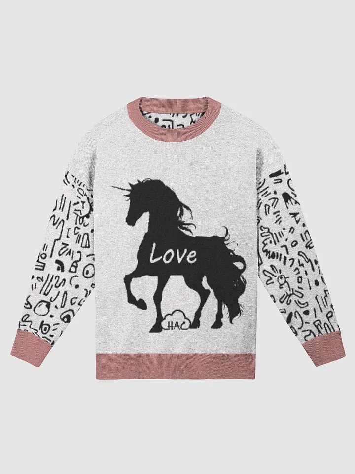 Love knitted Crewneck Sweater Relaxed Fit product image (1)