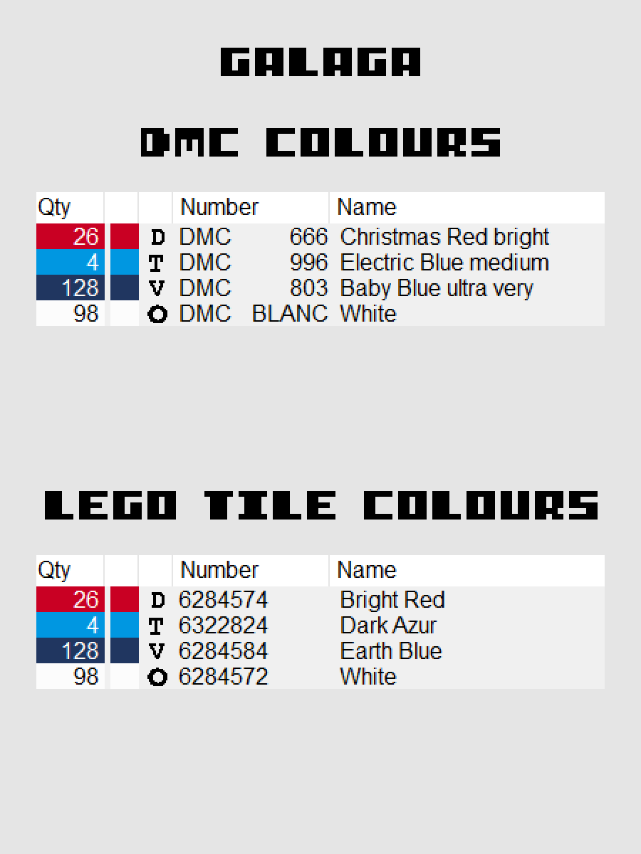 Galaga Pixel Art product image (4)