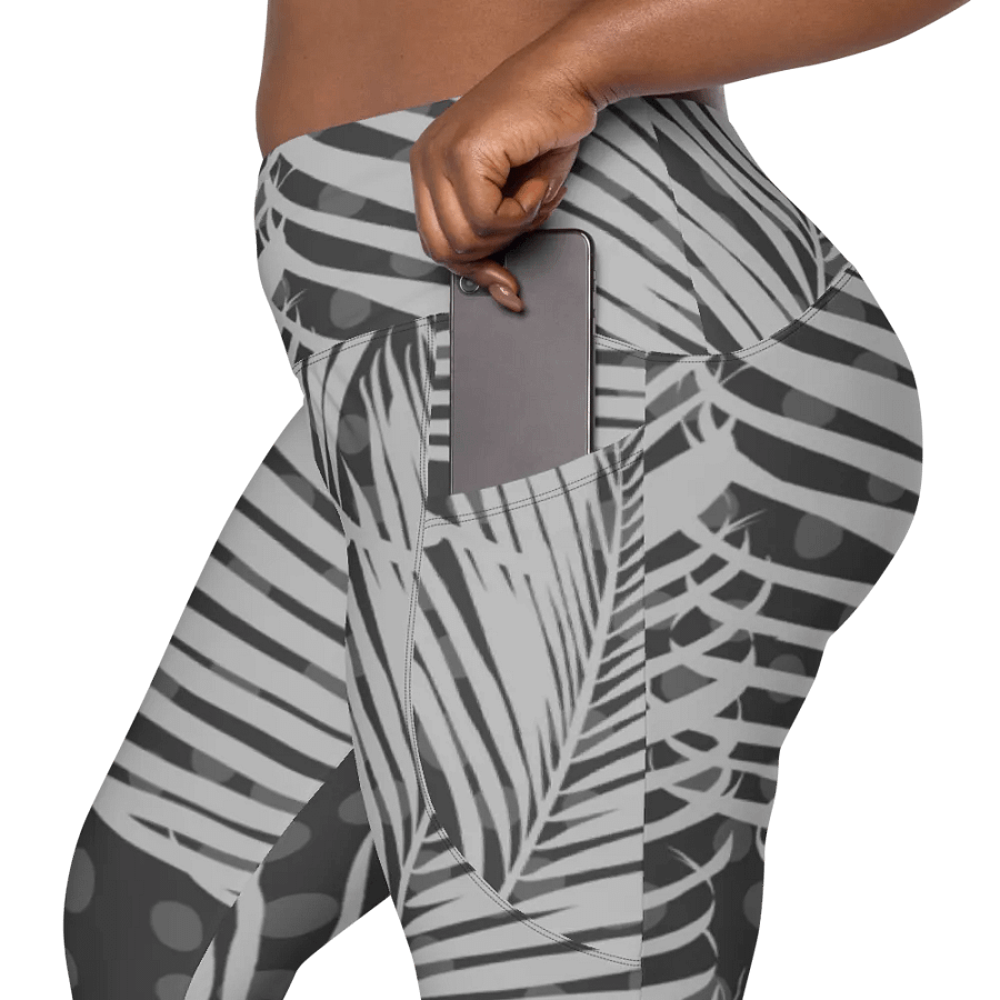 Mizulemon w/ Front Pocket - Palm Frond Grey product image (7)