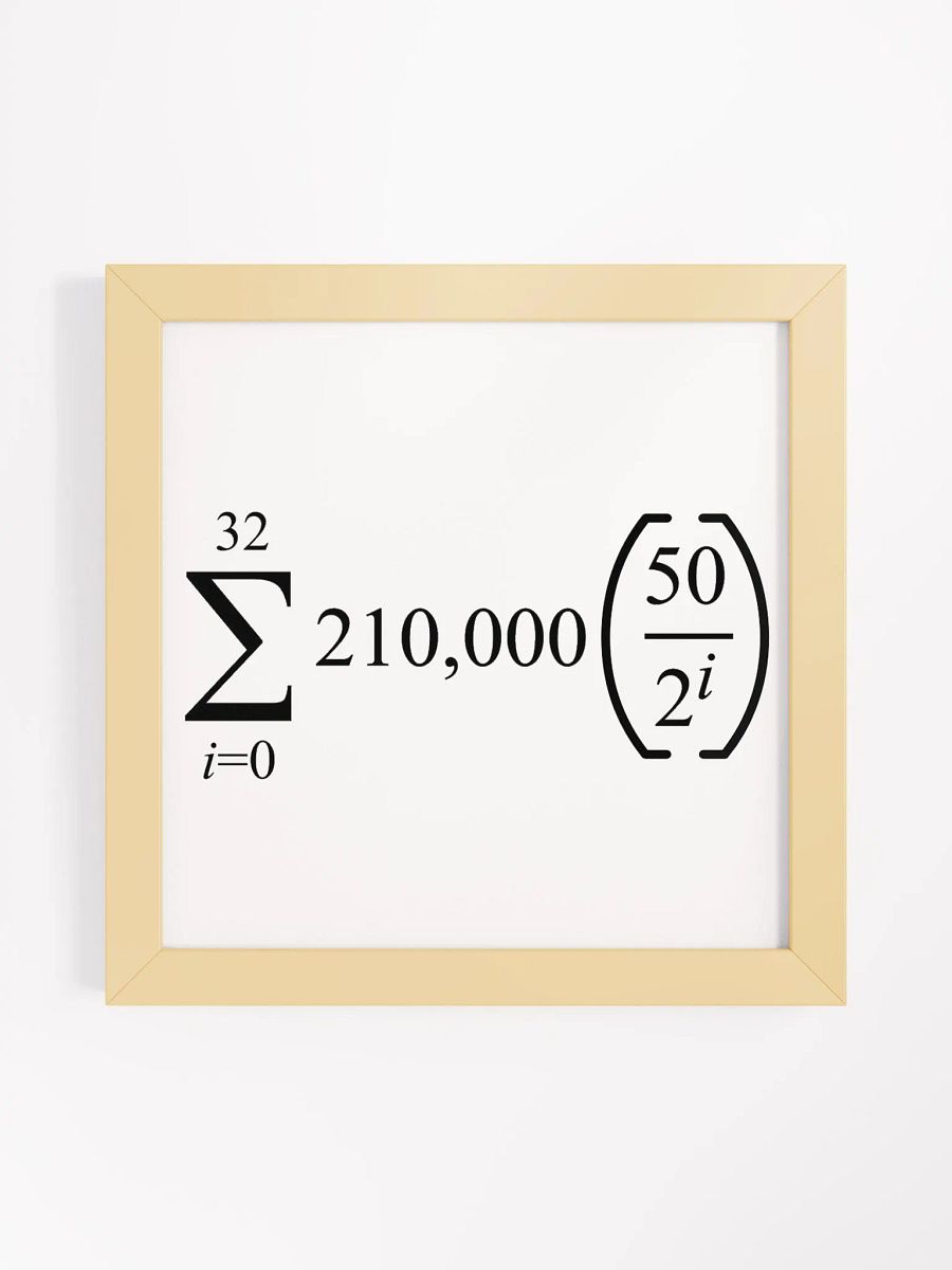 BITCOIN Supply Issuance Math product image (1)