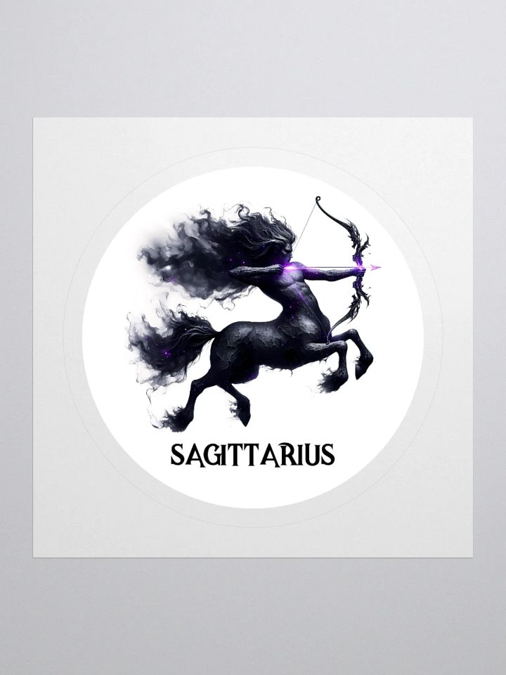 Mythical Sagittarius Zodiac Round Sticker product image (1)