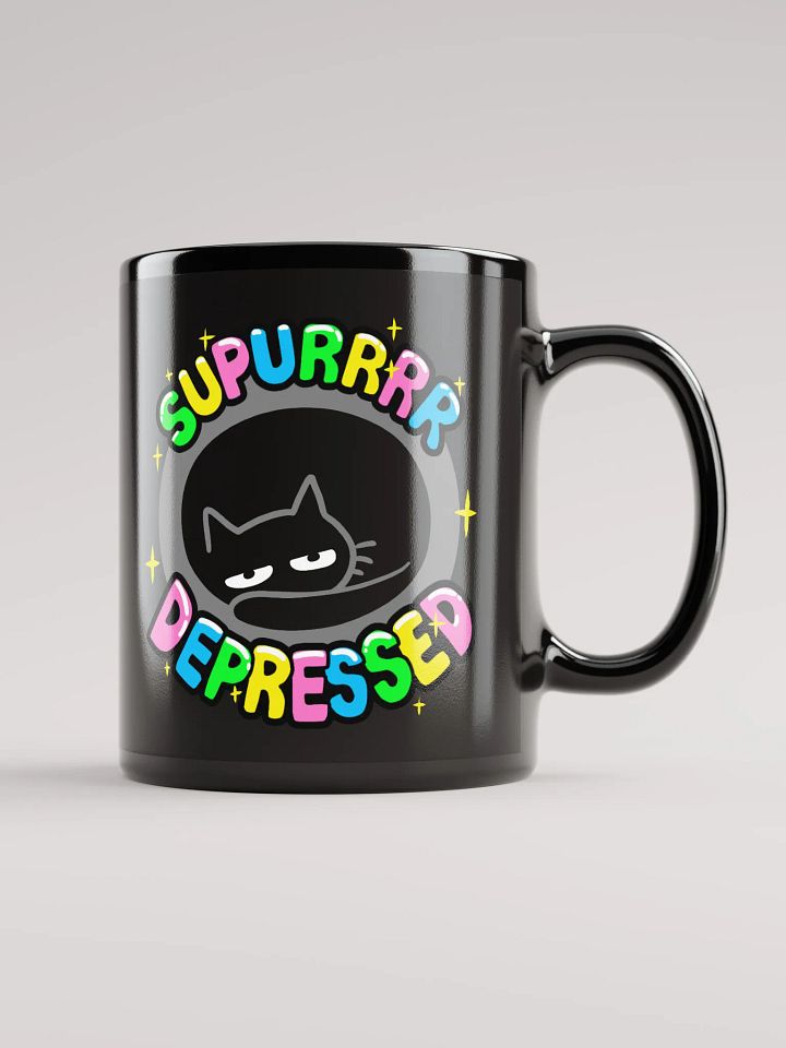 Supurrr Depressed Mug (Black) product image (2)