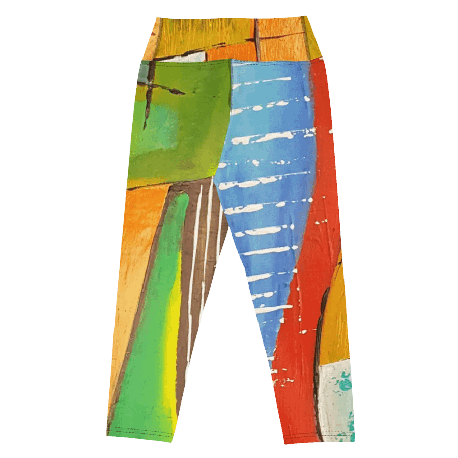 original painting printed on leggings, yoga leggings, work out with style product image (7)