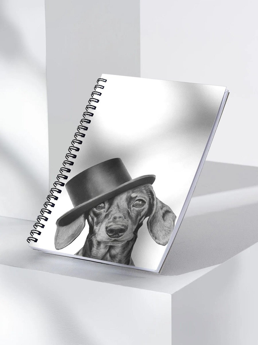 Miniature Dachshund With Top Hat - Notebook product image (3)