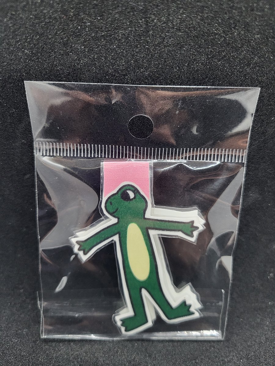 Cute Cartoon Girl Frog Magnetic Bookmark – Green Friend with White Belly product image (1)