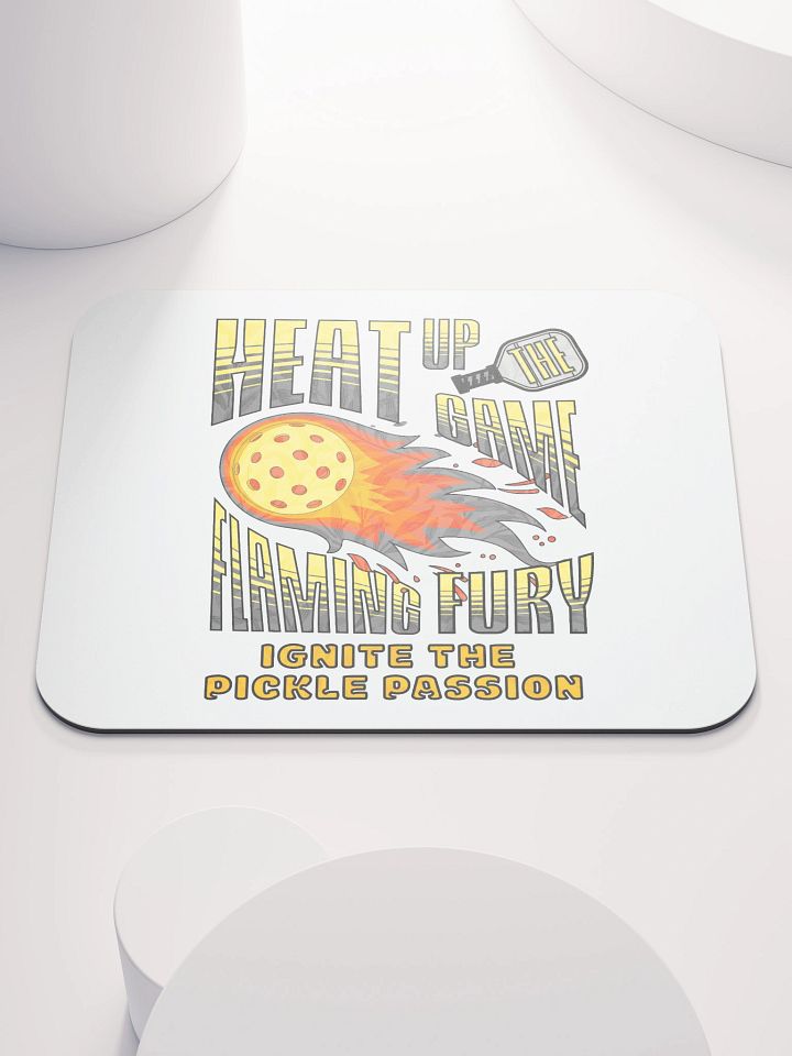 Heat Up The Game Flaming Fury Pickleball Passion Mouse Pad product image (2)