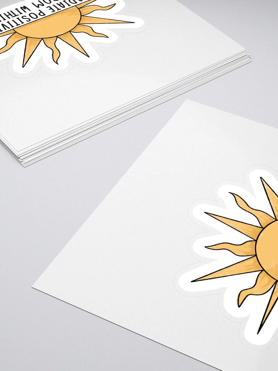 "Radiate Positivity From Within" Sticker product image (4)
