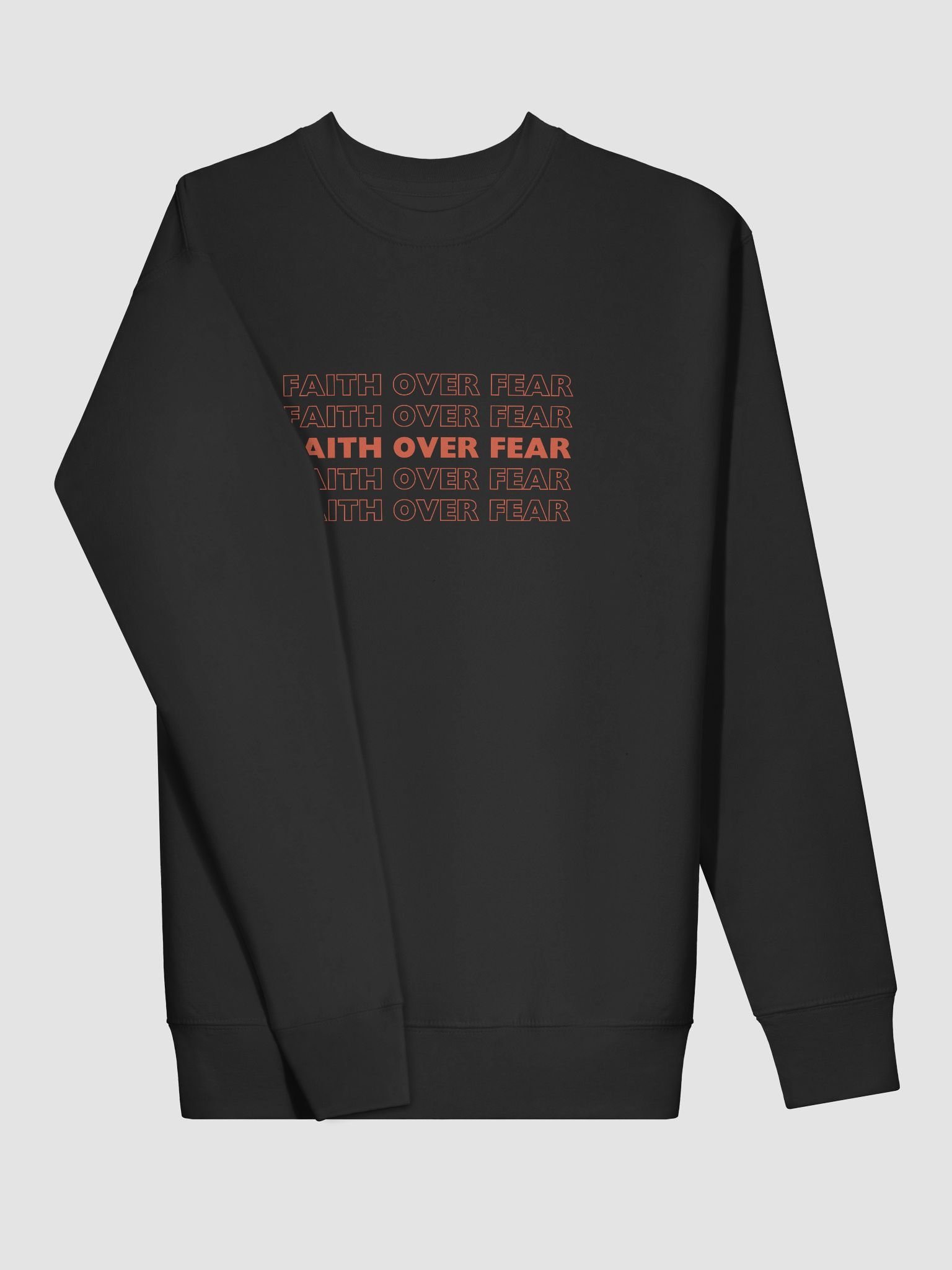 Faith Over Fear Long sleeved product image (3)