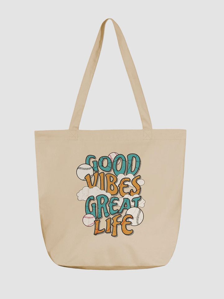 Good Vibes Great Life Baseball Tote product image (5)