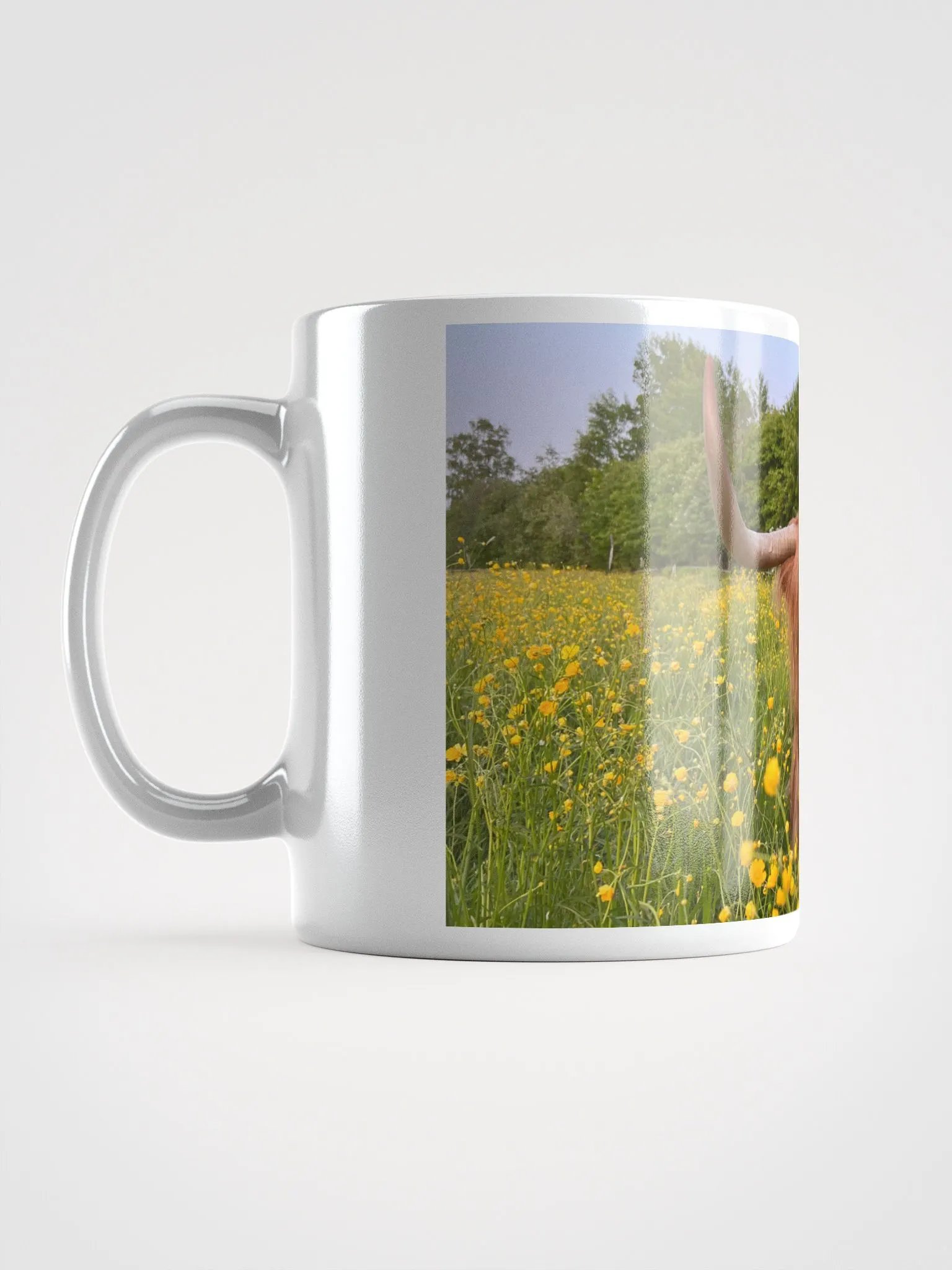 Highland Cattle Cow Flower Mug product image (17)