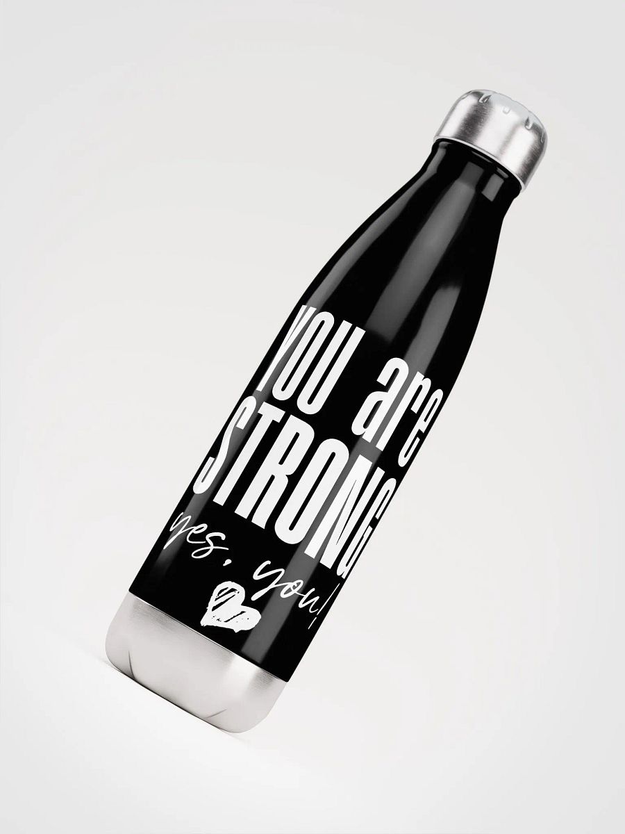 You are Strong Stainless Steel Bottle - black product image (4)