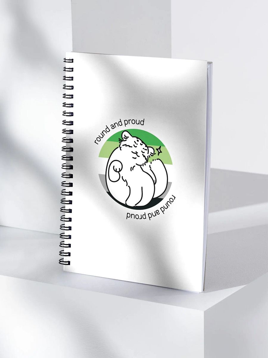 Round and Proud Manul Aromantic Version - Spiral Notebook product image (4)