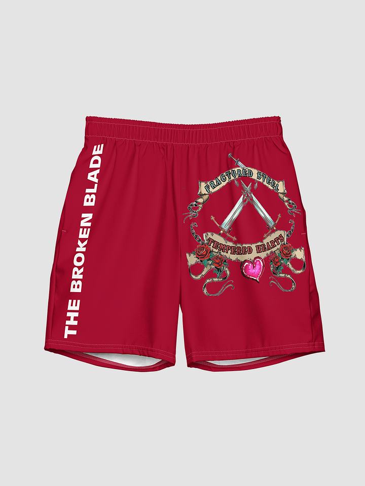 [KingpinCheshire] All-Over Print Swim Trunks Sublicolor CRIMSON RED product image (1)